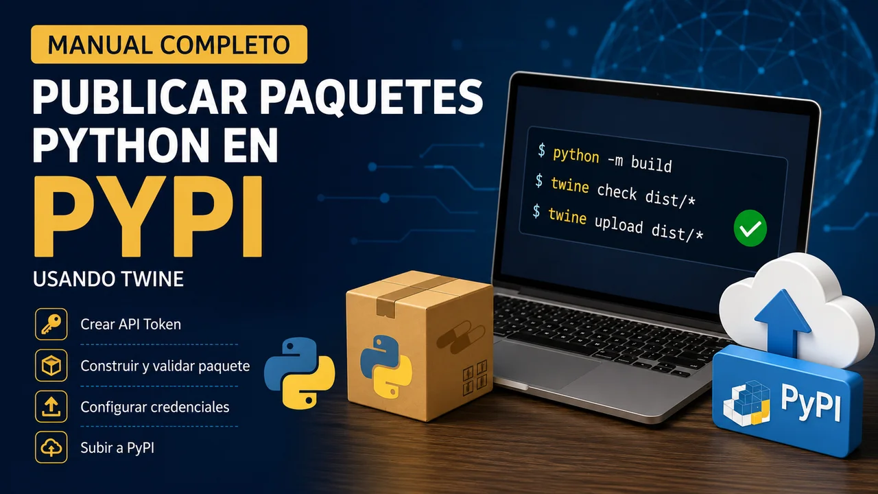Cómo publicar paquetes Python en PyPI con Twine